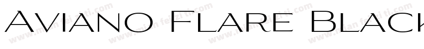 Aviano Flare Black Regular字体转换